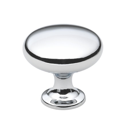 Gliderite Hardware 1-1/8 in. Polished Chrome Classic Round Cabinet Knob, 10PK 5411-PC-10